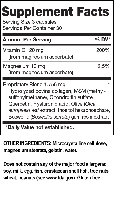 joint flex pro supplement facts