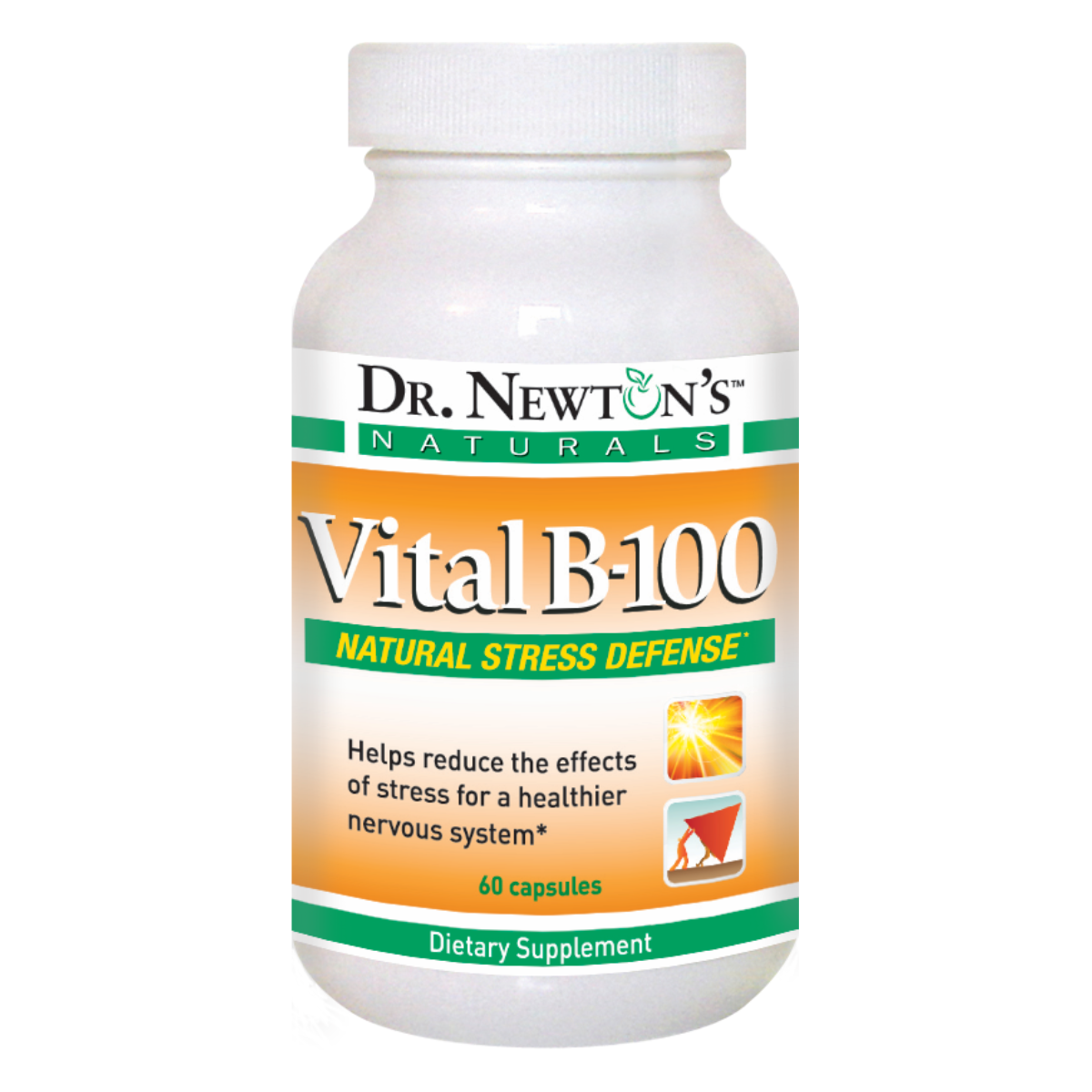 Vital B-100 high-potency B-complex supplement for energy metabolism support